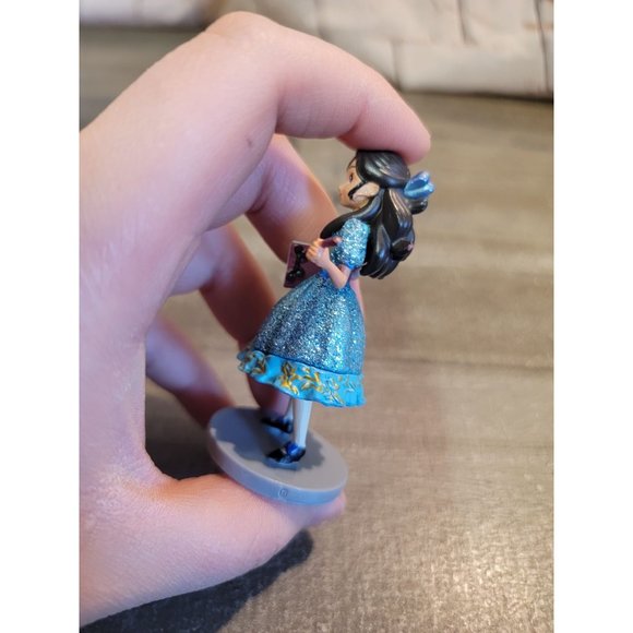 School girl glitter blue dress Disney toy figure - Picture 5 of 6